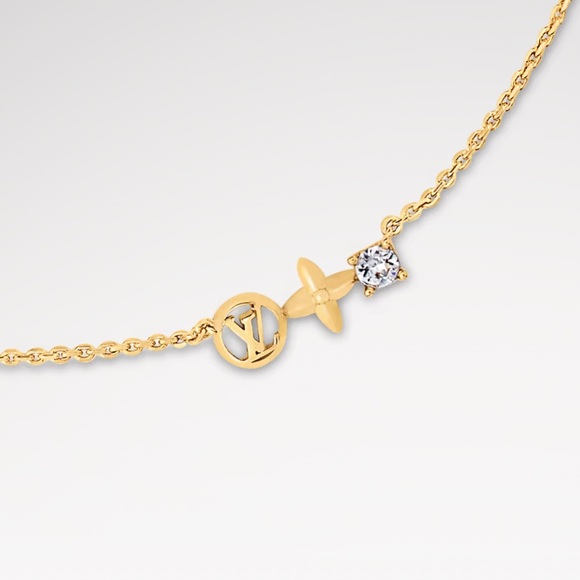 NEW LOUIS VUITTON Petit Louis Crystal Necklace - Picture 4 of 5